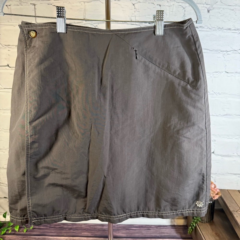 Sahalie Charcoal Skort Tennis Pickleball Travel Loungewear Vacation